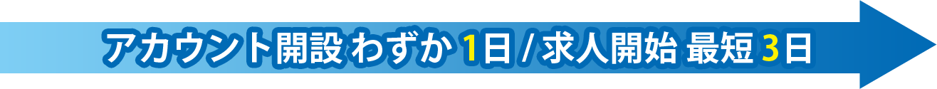 最短３日